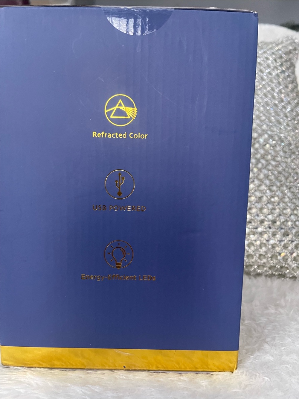 House of Harlow 1960 Blue & Gold Decorative Box